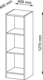 Broregal, BxTxH 406x400x1270 mm,