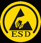 Stehhilfe, ESD, Gestell schwarz,