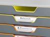 Schubladenbox, 10 farbige Schubladen,
