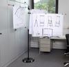 Planhalter mobil, 3 Alu-Schwenkarme A0,