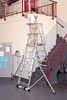 Teleskop-Plattformleiter, 2x5 Sprossen,