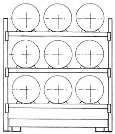 Fassregal, AF, BxTxH 2225x850x2500 mm,