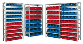 Ordnungsregal m. Ksten, GF, 9 Bden,