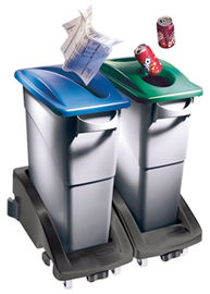 Abfallbeh�lter, PE, grau, Vol. 60 l,