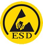 Stehhilfe, ESD, Gestell schwarz,