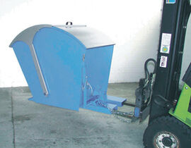 Kippbeh�lter, Runddeckel, 0,75 cbm,