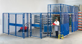 Doppel-Flgeltr fr Schutzgitter,