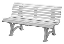 Kunststoff-Parkbank, 3 Fe, 13 Latten,