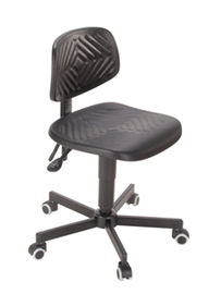 Arbeitsstuhl, PU-Schaum, schwarz,