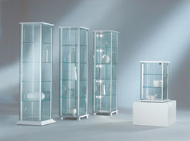 Aufsatzvitrine, BxTxH 430x430x700 mm,