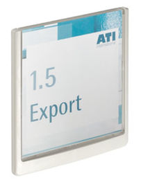 T�rschild aus ABS, Klick-Funktion,