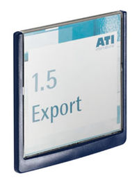 T�rschild aus ABS, Klick-Funktion,