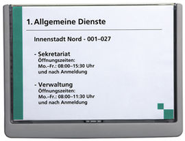 Trschild aus ABS, Klick-Funktion,