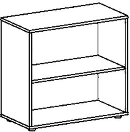 Broregal, BxTxH 800x400x752 mm, 2 OH,
