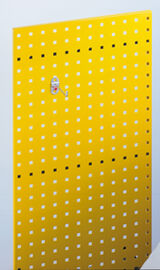 Lochplatte, RAL 1023, BxH 450x1500 mm