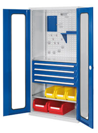 Werkzeugschr., Tren m. Sichtfenster,