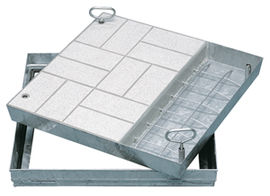 Stahl-Schachtabdeckung, verz.