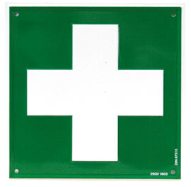 Rettungsschild, Folie, 150x150 mm,
