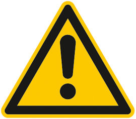 Warnschild, Folie, 100 mm,