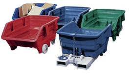 Muldenkippbeh�lter, PE, Vol. 0,5 cbm,