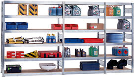 Gro�fachregal, verzinkt, GF, 6 Ebenen,