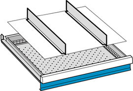 Trennwnde, H 75 mm, 2 Trennwnde