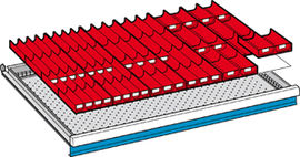 Mulden, H 50 mm, 8x4, 8x3, 8x2-tlg.,