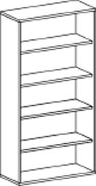 Broregal, BxTxH 1000x425x1920 mm,