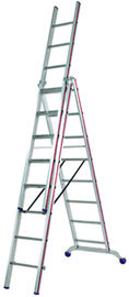 Allzweckleiter, 3-tlg., 3x7 Sprossen,