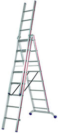 Allzweckleiter, 3-tlg., 3x12 Sprossen,