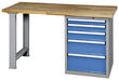 Werkbank, BxTxH 1500x700x880mm, 1 Fu,