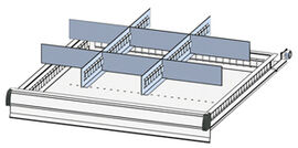 Einteilungsmaterialset, 2 Schlitzwnde,