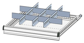 Einteilungsmaterialset, 3 Schlitzwnde,