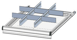 Einteilungsmaterialset, 2 Schlitzwnde,