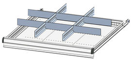 Einteilungsmaterialset, 2 Schlitzwnde,