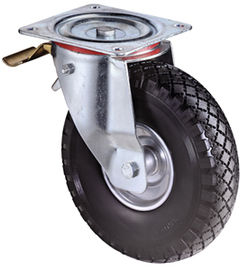 Pannensichere Lenkrolle, Festst., PU,