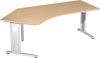 PC-Tisch, BxTxH 2166x1131x680-820 mm,