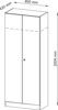 Flgeltrschr., BxTxH 800x420x2004 mm,