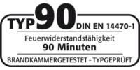 Gefahrst.Schr.Typ 90,  Zweitrig, 3 Fachbden. 1 Auffangwanne,