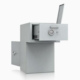 Einwurftresor Modell St. Gallen Deposit  - Kl. D-I mit Gewicht 225, Schublade hinten 270 mm berstehend