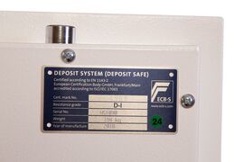 Einwurftresor Modell DIAMOND DEPOSIT  - Kl. D-I mit Gewicht 180 , Schublade vorne
