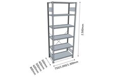 Fachbodenregal ,B 1000mm ,T 500mm