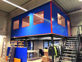 LAGERBHNE MIT BODEN - 2.400 X 20.000 X 20.000 MM (HXBXT) - 350 KG/QM - Graphitgrau RAL 7024
