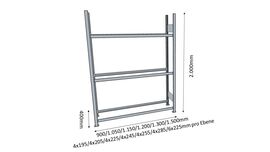 Reifenregal/Rderegal 2000x1000x400 (HxBxT)
