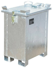 Lithium-Ionen-Lagerbehlter BxTxH 600x400x750 mm, 30 Liter, verzinkt